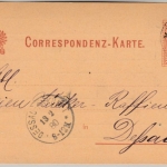 Österreich/Böhmen - 2Kr. Franz-J. GA-Karte/Zudruck Bohemia-Gruben Mariaschein