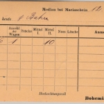 Österreich/Böhmen - 2Kr. Franz-J. GA-Karte/Zudruck Bohemia-Gruben Mariaschein
