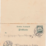 Deutsch-Südwestafrika - 5 Pfg. Schiffszeichnung Antwort-GA-Karte Rehboth 1905 n.