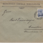 DP Türkei - 1 P. a. 20 Pfg. Germania/Reichspost Type II, Brief Jerusalem 1905 n.