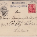 DR - Deutsches Schutzgebiet, L2 a. illustr. Brief (RPD König) 1901 n. Groß-