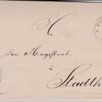 DR - Bueckeburg 1884, Frei lt. Avers Nr. 8, Dienstbrief n. Stadthagen