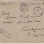 DR - Schwerin 1898, Grossherzogl. Angelegenheit/Hofgärtner Brief n. Laubegast