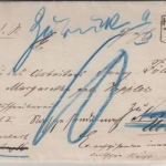 DR - Heiligenstadt 1882, Ra3 a. portopfl. Dienstbrief n. Nordhausen - Retour