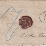 DR - Reichenbach i. Vogtland, Ra3 a. Nachnahme-Paketbegleitbrief 1873 n.