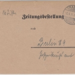 DR - Traben-Trabach 1911, Postkarte/Zeitungsbestellung n. Berlin
