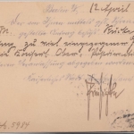 DR - Berlin W35 Fernsprechamt Papiersiegel Ortskarte (Gebührenerstattung) 1894