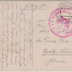 Österreich/Albanien - KuKEtappenpostamt Skutari, Feldpostkarte n. Teplitz 1918