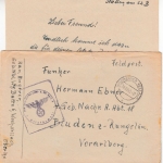 DR - Feldpost Gebirgsjäger Nebelwerfer, Feldpostbrief Wocheiner Vellach 1943 n.