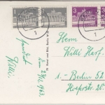 Berlin - 1+3 Pfg. Brandenburger Tor, je Paar Ortskarte Berlin 1963