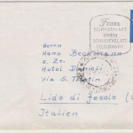 BRD - 50 Pfg. Jugend Fuchs Brief n. ITALIEN Köln - Lido di Jesolo 1967