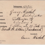 DR-Infla - 50 Pfg. By-Abschied/DR Drucksache Dillingen 1922 Gefallenenmeldung