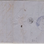 Bayern 3 Kr. Wappen gez. K1 Schweinfurt (1873) n. Würzburg, Abs. v. Braunschweig