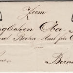 Bayern Wunsiedel 1870 Brief m. postgeschichtlichem Inhalt an OPA Bamberg