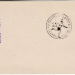 Österreich 1 S. OlympiadePrivat-GA Postkarte Sonderflug Wien Melbourne 1956