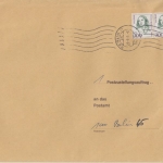 Berlin - 300 Pfg. Frauen waagr. Paar Postzustellauftrag Ortsbrief Berlin 1991