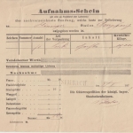 Bayern - Simbach 1877 Güterexpedition Staatseisenbahn Frachtaufgabeschein