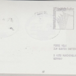 BRD - 60 Pfg. Gluck Bogenecke FORMNUMMER 3 Luftpostkarte LH 1st-Flug Frankfurt