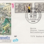 Berlin - 60 Pfg. Wofa Paar Bogenecke FORMNUMMER 2 Schmuck-FDC 1987