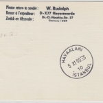 DDR - Iraqi Airways 1st-Flug Berlin - Istanbul Luftpostkarte 1969
