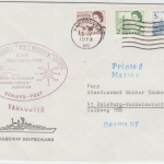 Canada - Bundesmarine Schulschiff Deutschland Schiffspost 42. AAR Vancouver 1973