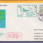 Peru - 5,50 S. Agrarreform Überdruck Luftpostbrief LH 1st-Flug Lima - Köln 1974