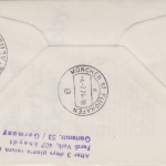 Jersey - 3 P. Ballonpost 4er-Block Zuleitungspost 1st-Flug München Asuncion 1974