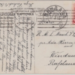 Lettland Baltikum - Riga Düna Hafen farb. Ansichtskarte gelaufen 1913 Latvia