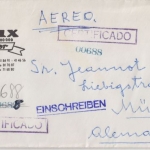 Venezuela - 2x1 B. Buch Luftpost Einschreibebrief Caracas München 1958