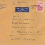 Canada - 20+25 C. Industrien schwerer Luftpostbrief Montreal München 1966