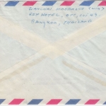 Thailand - 5 B. Frauentracht Luftpostbrief Bangkok Stuttgart 1974