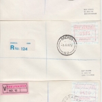 New Zealand - ATM Automatenmarken 11 Wert- u. Einschreibebriefe 1986/87