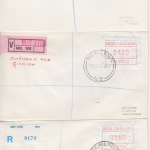 New Zealand - ATM Automatenmarken 11 Wert- u. Einschreibebriefe 1986/87