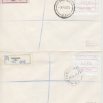 New Zealand - ATM Automatenmarken 11 Wert- u. Einschreibebriefe 1986/87