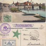 Russland - 2 Kop. Romanov Drucksache Moskau Lorsbach 1913 Esperanto Vignette