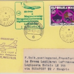 Madagaskar - 75 F Hürdenläufer Luftpostkarte Tananarive 1977 Zuleitungspost
