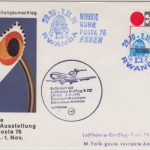 Ruanda - 20 Fr. Olympiade 1972 Zweierbob Zuleitungspost Luftpostbrief ab Essen