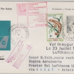 Kongo - 15 F. Chamaeleon u.a. Zuleitungspost Luftpostbrief Brazzaville 1975