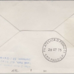 Dahomey - 65 F. 100 J.- UPU Zuleitungspost Lupo-Brief Cotonou 1976 LH-1st-Flug