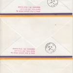 Kuwait - 3 Erstflugbriefe Kuwait - Dubai 1976 versch. Frankaturen