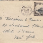 New Zealand - 4 P. Mitre Park Zensurbrief Auckland New York/USA Zensurverschluss