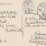 Ungarn - Ujviedk 1941 SST Ansichtskarte n. Budapest