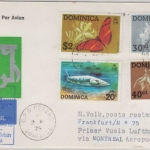 Dominica - Zuleitungspost Lufthansa Erstflug 1st-Flug Montreal - FFM 1975