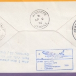 Monserrat - Zuleitungspost LH-1st-Flug Kingston New York/JFK 1976