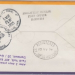 Antigua Barbuda - 50+35 C. Nelson's dock yard Luftpost Einschreiben Codrington