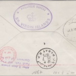 British Virgin Islands - Zuleitungspost LH 1st-Flug Caracas - Rabat 1975