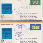 St. Lucia - Zuleitungspost LH 1st-Flug Caracas - Guayaquil/Bogota 1977 4 Briefe