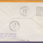 Fiji - Zuleitungspost Lufthansa 1st-Flug Toronto - Frankfurt 2.10.1975
