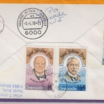 Grenada Grenadines - Zuleitungspost LH 1st-Flug Amsterdam - Düsseldorf 1978