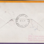 St. Vincent - Zuleitungspost LH 1st-Flug Caracas - Frankfurt 1977 Weihnachten